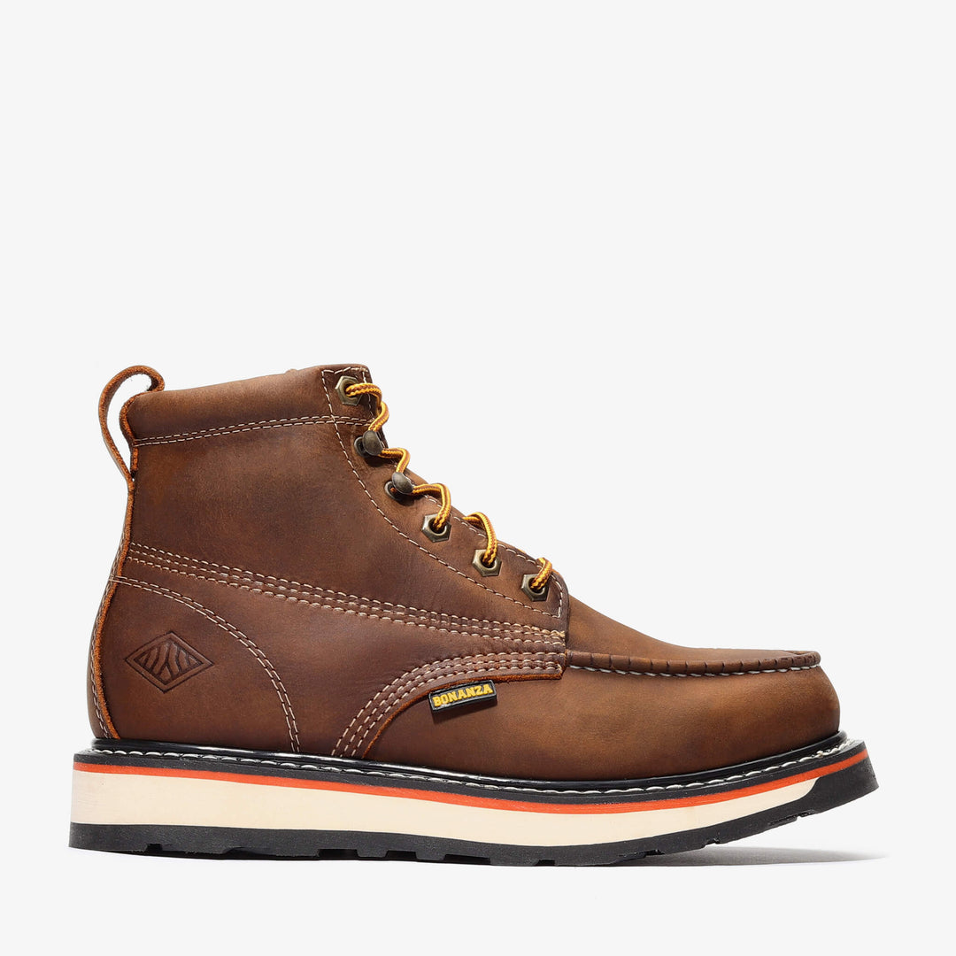 FRONTIER DUAL 6" MOC TOE CRAZY BROWN